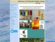 Tablet Screenshot of peacefulpuddle.com